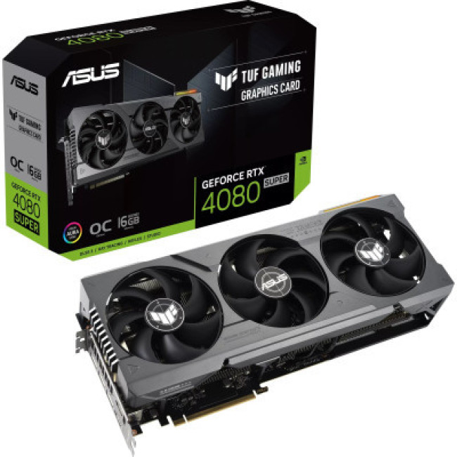 Видеокарта Asus GeForce RTX4080 SUPER 16Gb TUF OC GAMING (TUF-RTX4080S-O16G-GAMING)