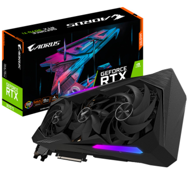 Видеокарта GIGABYTE GeForce RTX3070 Ti 8Gb AORUS MASTER (GV-N307TAORUS M-8GD)