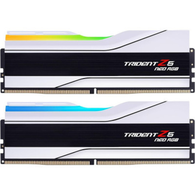 Модуль памяти G.Skill 32 GB (2x16GB) DDR5 6400 MHz Trident Z5 Neo RGB Matte White (F5-6000J3036G32GX2-TZ5NRW)