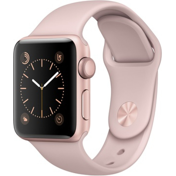 Умные часы Apple Watch 38mm Series 1 Rose Gold Aluminum Case with Pink Sand Sport Band (MNNH2)