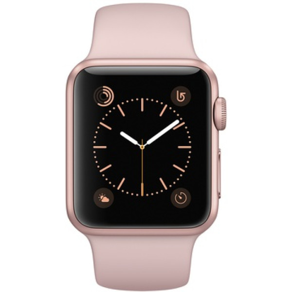 Умные часы Apple Watch 38mm Series 1 Rose Gold Aluminum Case with Pink Sand Sport Band (MNNH2)