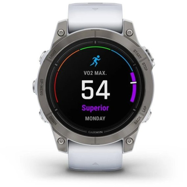 Garmin Epix Pro Gen 2 Sapphire 47mm Titanium w. Whitestone Band (010-02803-20/21)