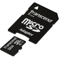 Transcend 32 GB microSDHC UHS-I Premium + SD Adapter TS32GUSDU1