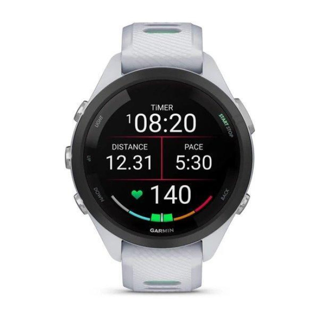 Смарт-часы Garmin Forerunner 965 Titanium Bezel w. Whiteston Case and Whiteston/Powder Gray S. Band (010-02809-01/11/8)