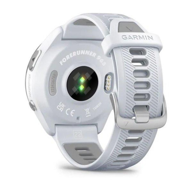 Смарт-часы Garmin Forerunner 965 Titanium Bezel w. Whiteston Case and Whiteston/Powder Gray S. Band (010-02809-01/11/8)