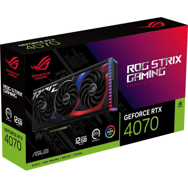 Видеокарта Asus GeForce RTX 4070 ROG Strix 12GB (ROG-STRIX-RTX4070-12G-GAMING)