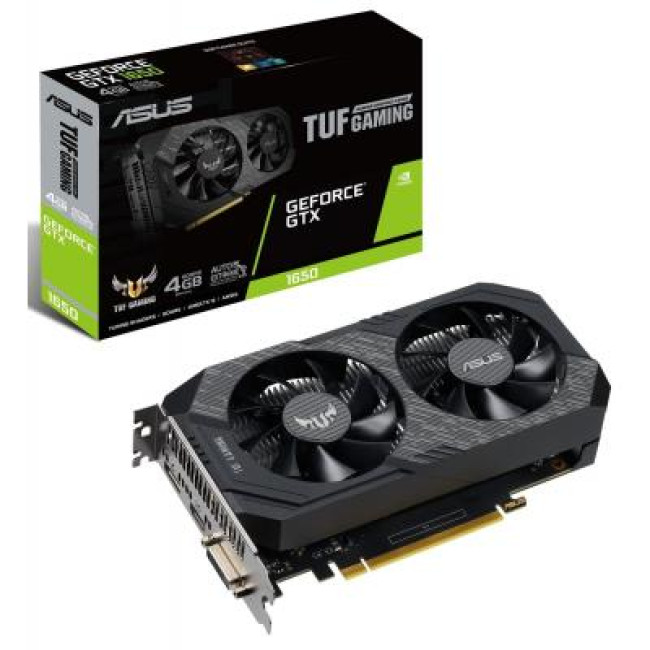 Відеокарта ASUS GeForce GTX1650 4096MB TUF OC D6 GAMING (TUF-GTX1650-O4GD6-GAMING)