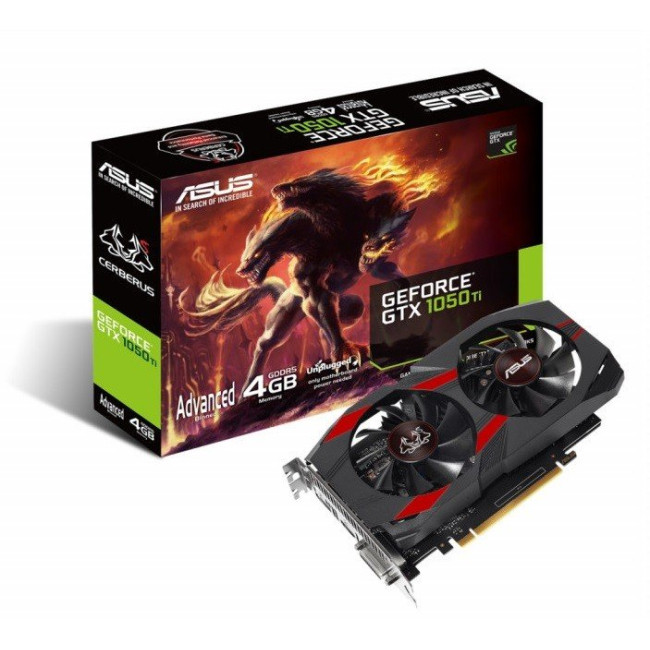 Видеокарта ASUS GeForce GTX1050 Ti 4096Mb CERBERUS Advanced (CERBERUS-GTX1050TI-A4G)