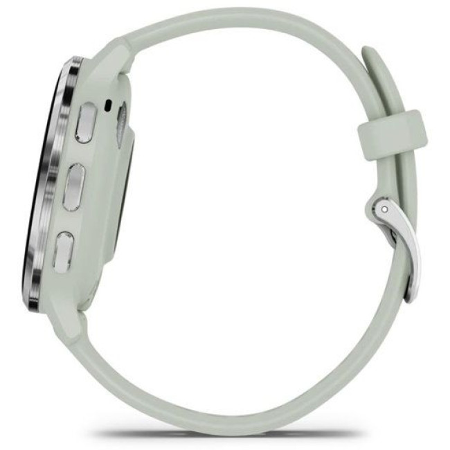 Garmin Venu 3S Silver S. Steel Bezel w. Sage Gray Case and S. Band (010-02785-01)