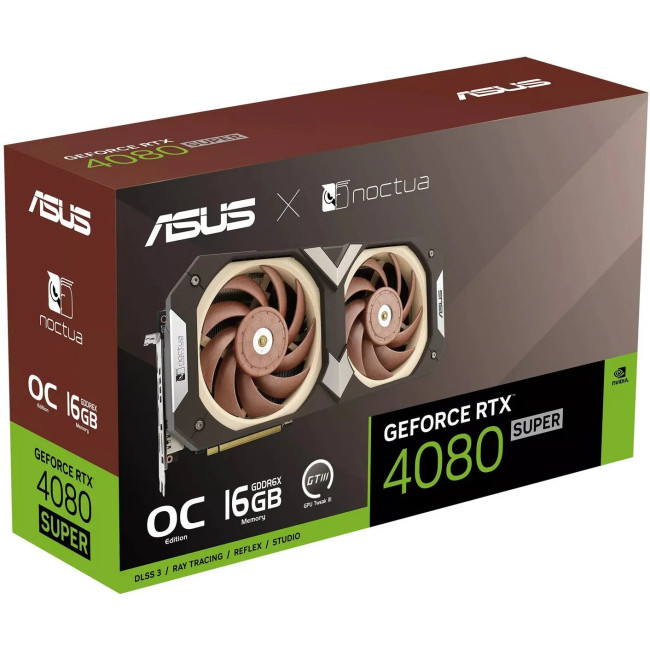 Видеокарта Asus GeForce RTX 4080 SUPER Noctua OC 16384MB (RTX4080S-O16G-NOCTUA)