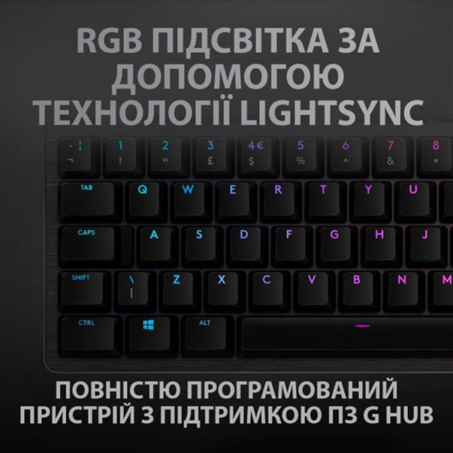 Клавиатура Logitech G512 Carbon Lightsync RGB GX Brown Tactile Carbon (920-009352)