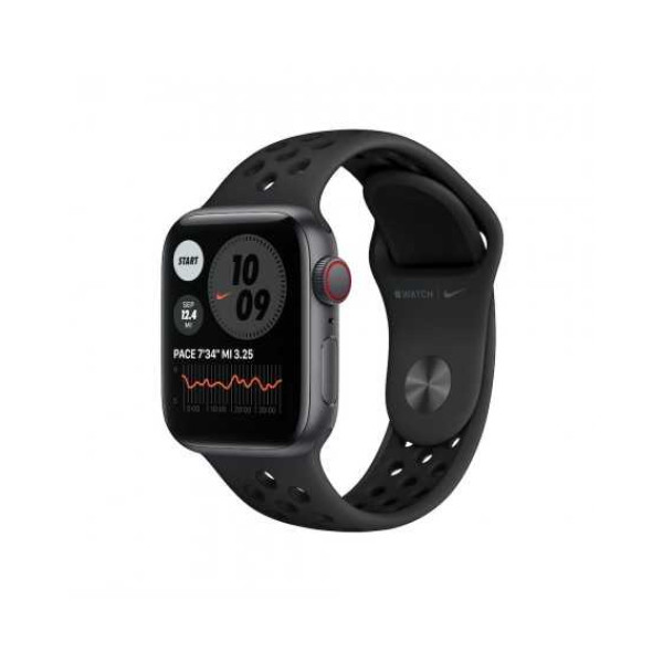 Apple Watch Nike SE GPS + Cellular 40mm Space Gray Alum Case w. Anthracite/Bl Nike Sport B. (MYYU2)