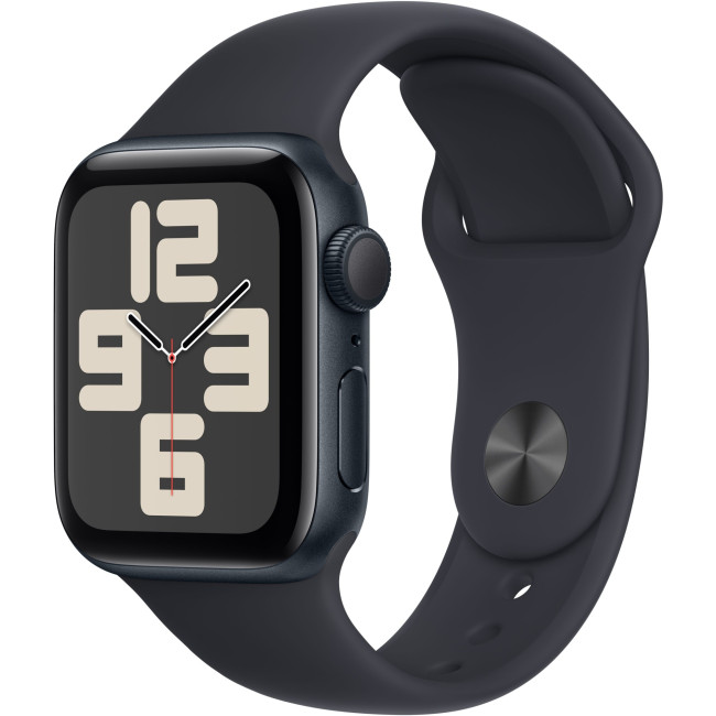 Apple Watch SE 2 GPS 40mm Midnight Aluminium Case with Midnight Sport Band M/L (MR9Y3)