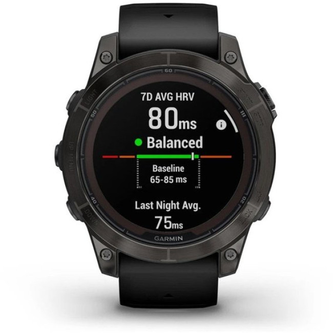 Garmin Fenix 7 Pro Sapphire Solar Carbon G. DLC Tit. with Black Band (010-02777-10/11)