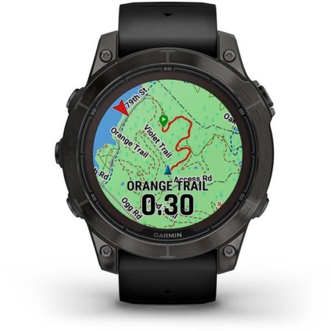 Garmin Fenix 7 Pro Sapphire Solar Carbon G. DLC Tit. with Black Band (010-02777-10/11)