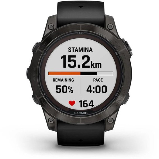 Garmin Fenix 7 Pro Sapphire Solar Carbon G. DLC Tit. with Black Band (010-02777-10/11)