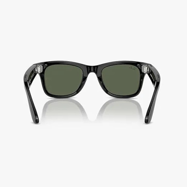 Ray-ban Meta Wayfarer Shiny Black/G15 Green (Standard)