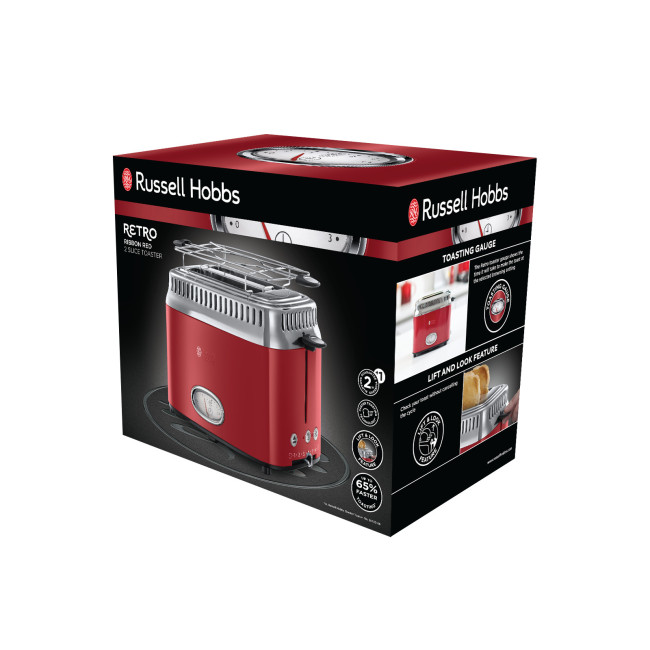 Тостер Russell Hobbs Retro Red 21680-56