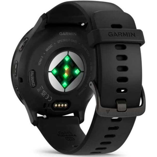 Garmin Venu 3 Slate S. Steel Bezel w. Black Case and S. Band (010-02784-01)