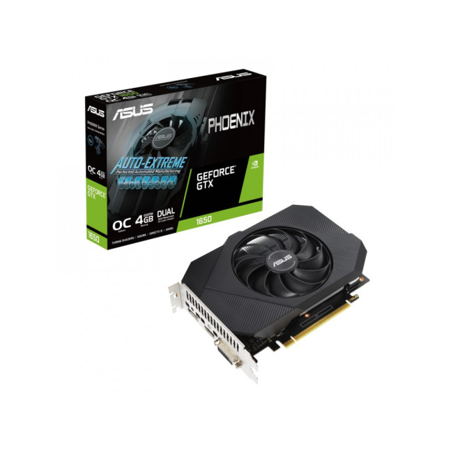 Видеокарта ASUS GeForce GTX1650 4096Mb Phoenix OC D6 P V2 (PH-GTX1650-O4GD6-P-V2)