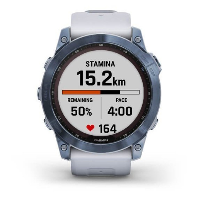 Garmin Fenix 7X Sapphire Solar M. Blue DLC Titanium w. Whitestone Band (010-02541-14/15)