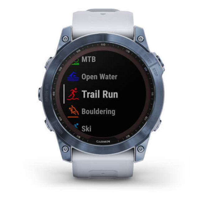 Garmin Fenix 7X Sapphire Solar M. Blue DLC Titanium w. Whitestone Band (010-02541-14/15)