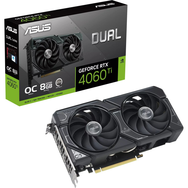 Видеокарта Asus Dual GeForce RTX 4060 Ti OC 8GB GDDR6 (DUAL-RTX4060TI-O8G)