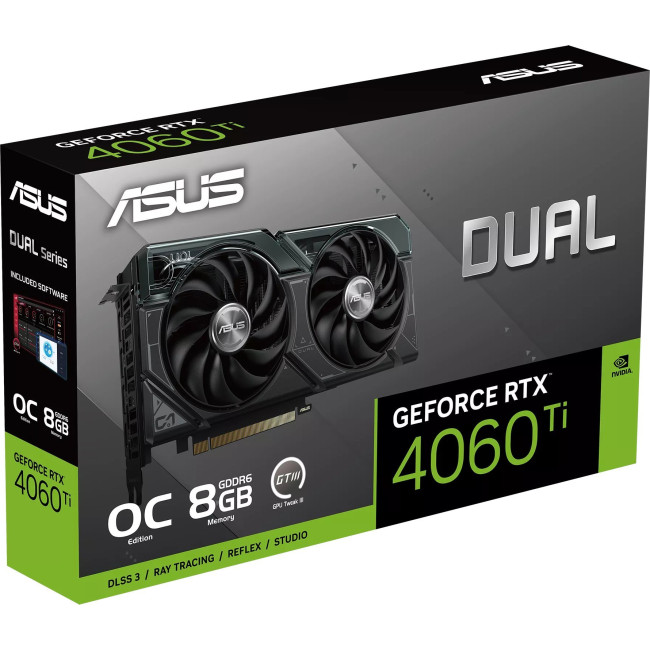 Видеокарта Asus Dual GeForce RTX 4060 Ti OC 8GB GDDR6 (DUAL-RTX4060TI-O8G)