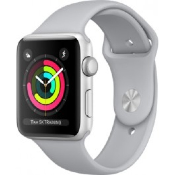 Смарт-часы Apple Watch 42mm Series 3 GPS Silver Aluminum Case with Fog Sport Band (MQL02)