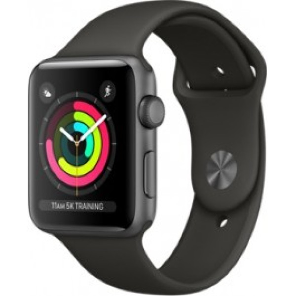 Смарт-часы Apple Watch 42mm Series 3 GPS Space Gray Aluminum Case with Gray Sport Band (MR362)