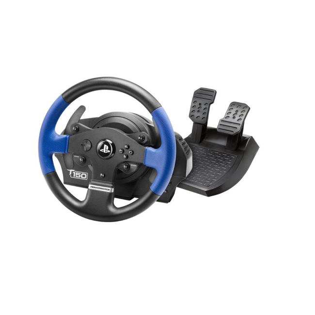 Thrustmaster T150 Force Feedback Офіційно ліцензований Sony чорний (4160628) для інтернет-магазину