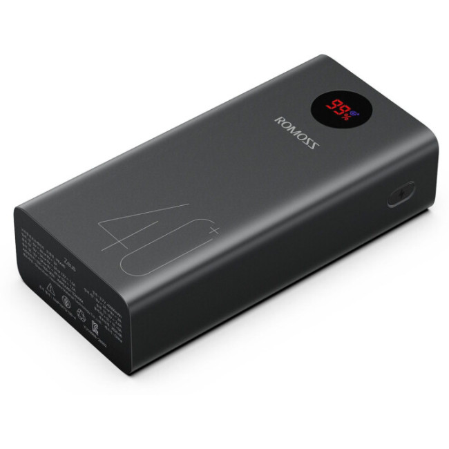 Повербанк Romoss 40000mAh 18W PEA40 Black (PEA40-112-2A45)