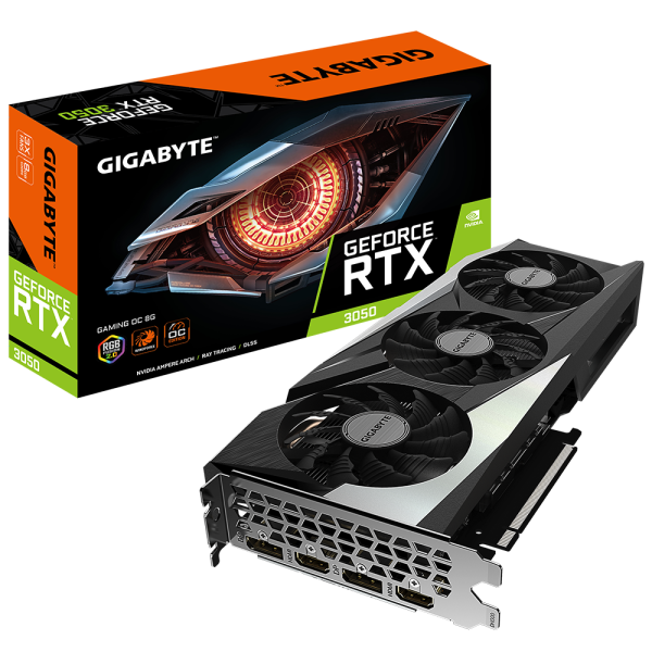 Видеокарта GIGABYTE GeForce RTX3050 8Gb GAMING OC (GV-N3050GAMING OC-8GD)