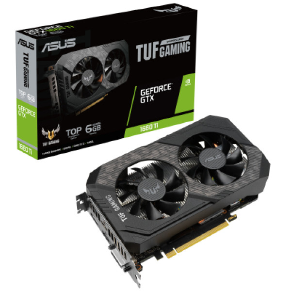 Видеокарта ASUS GeForce GTX1660 Ti 6144Mb TUF TOP EVO GAMING (TUF-GTX1660TI-T6G-EVO-GAMING)