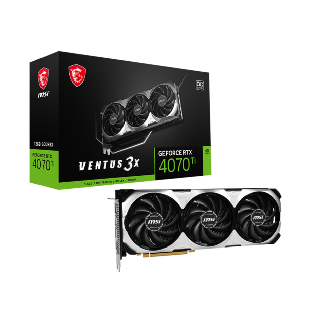 Видеокарта MSI GeForce RTX 4070 Ti VENTUS 3X 12G OC