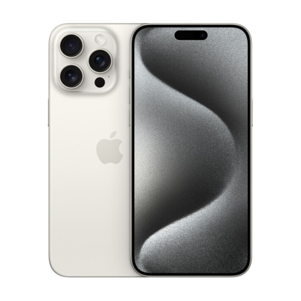 Apple iPhone 15 Pro 128GB Dual SIM белого цвета с титановым корпусом (MTQ53)