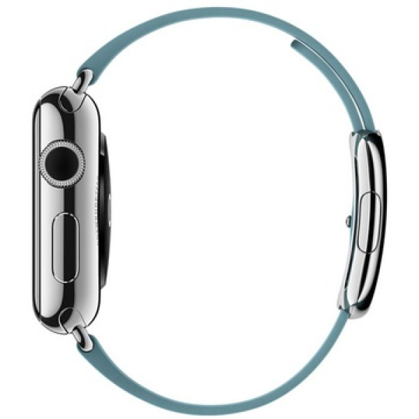 Умные часы Apple Watch 38mm Stainless Steel Case with Blue Jay Modern Buckle (MMF92)