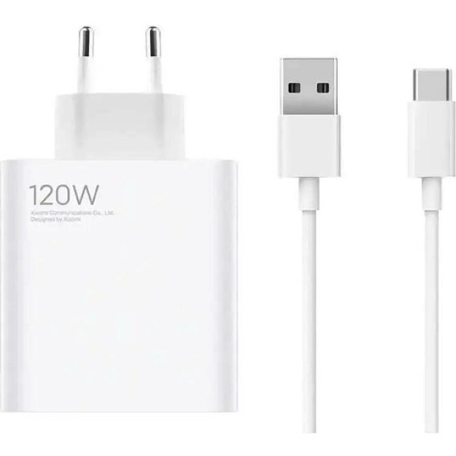 Сетевое зарядное устройство Xiaomi 120W Charger + USB Type-C Cable White (BHR6034EU).