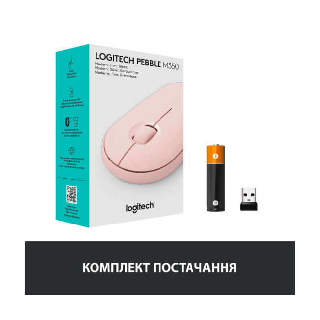 Logitech Pebble M350 Pink (910-005717)