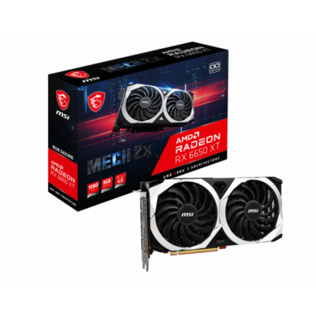 Видеокарта MSI Radeon RX 6650 XT 8Gb MECH 2X OC (RX 6650 XT MECH 2X 8G OC)