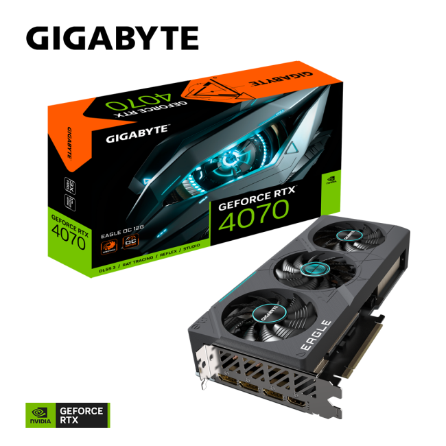 Gigabyte GeForce RTX4070 12Gb EAGLE OC (GV-N4070EAGLE OC-12GD)