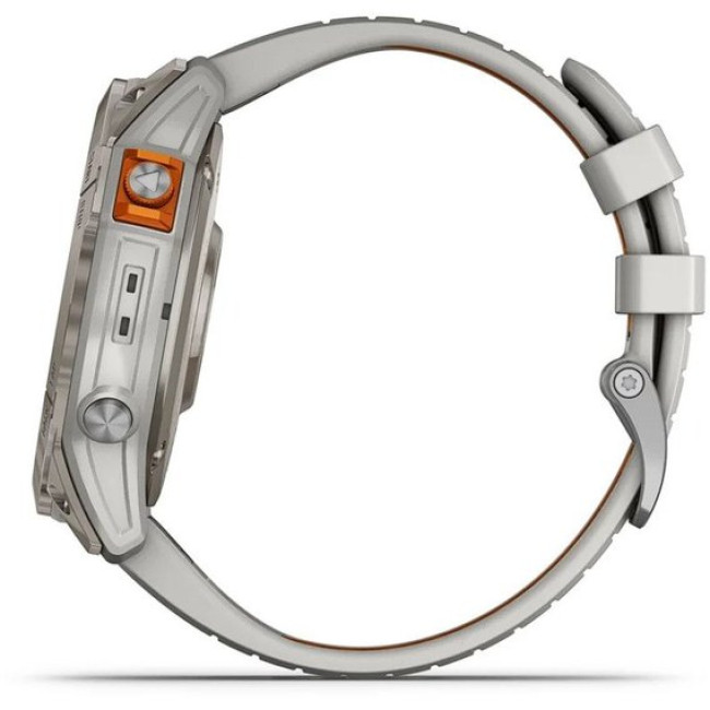 Garmin Fenix 7X Pro Sapphire Solar Titanium w. Fog Gray/Ember O. Band (010-02778-14/15)