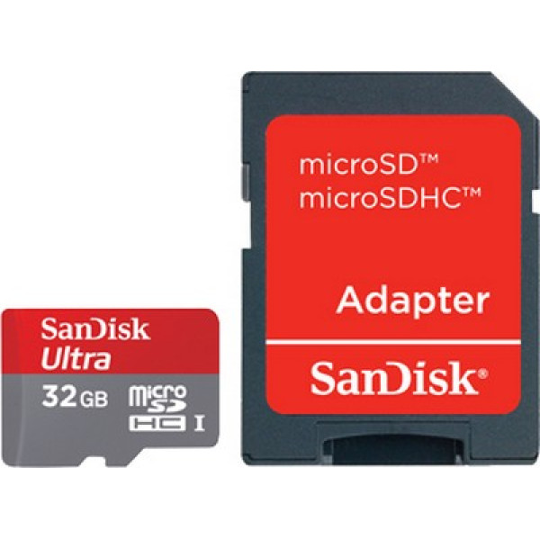 SanDisk 32 GB microSDHC Mobile Ultra + SD adapter (SDSDQUA-032G-U46A)