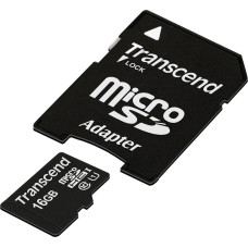Transcend 16 GB microSDHC UHS-I Premium + SD Adapter TS16GUSDU1