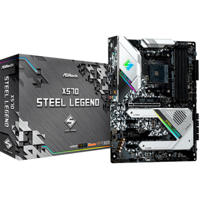 Материнська плата ASRock X570 Steel Legend Socket AM4