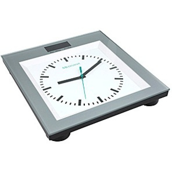 Весы напольные электронные с интегрированными аналоговыми часами Medisana PSА