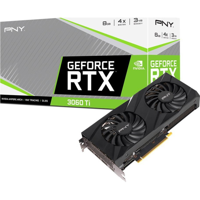 PNY GeForce RTX 3060 Ti 8 GB VERTO Dual Fan LHR (VCG3060T8LDFBPB1)