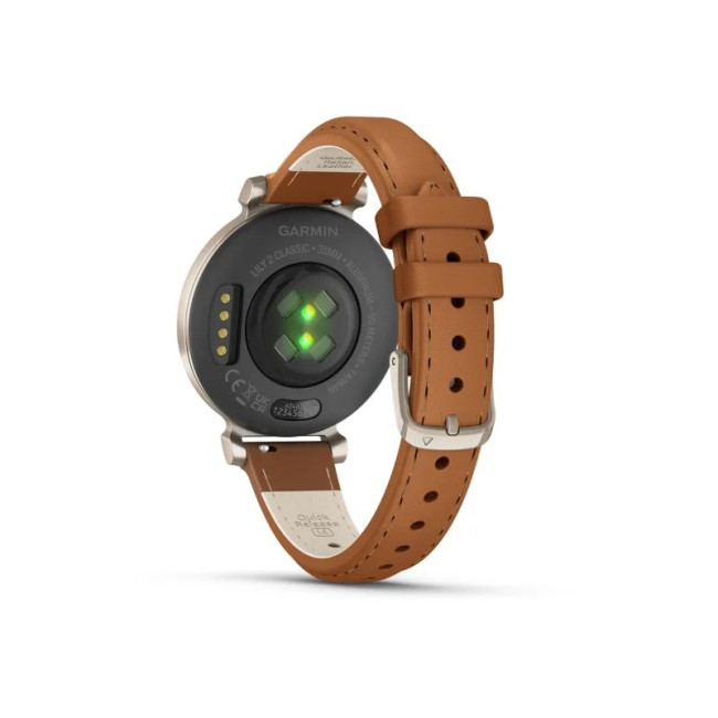 Garmin Lily 2 Classic Cream Gold with Tan Leather Band (010-02839-02)