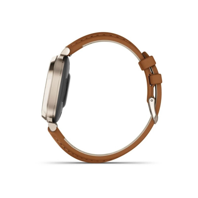 Garmin Lily 2 Classic Cream Gold with Tan Leather Band (010-02839-02)