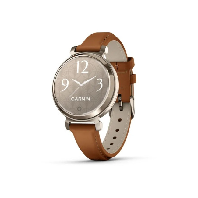 Garmin Lily 2 Classic Cream Gold with Tan Leather Band (010-02839-02)